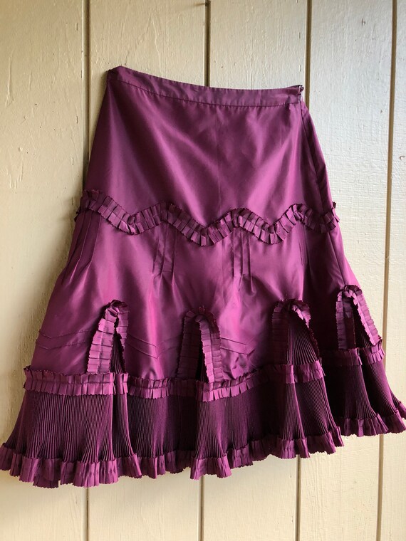 Haute Couture Silk Taffeta Extremely Detailed skir