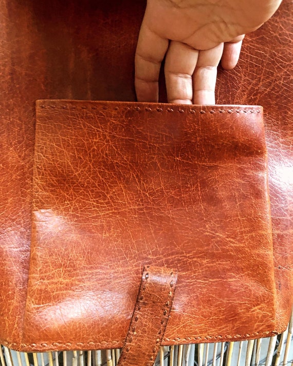 Handmade Handstitched Leather Satchel - image 5