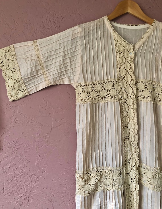 Pale Blush Mexican wedding dress All cotton circa… - image 1