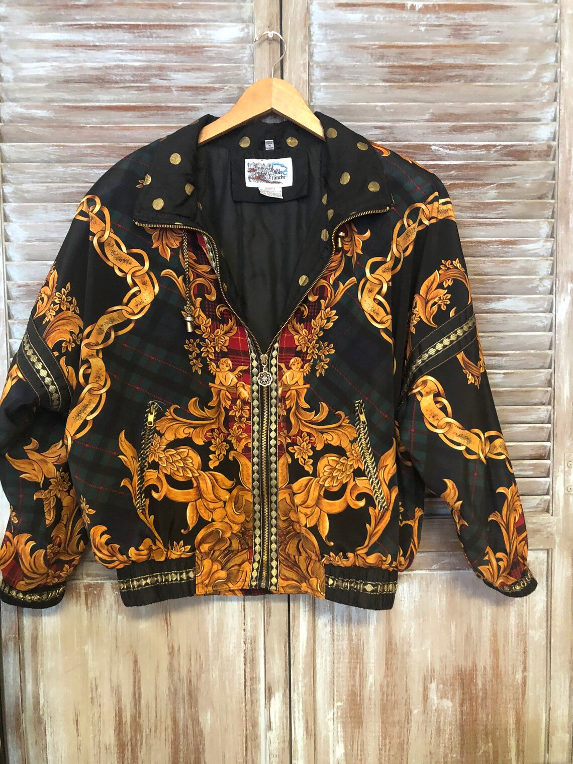 Mob Wife 1990s Rococo Puffer Coat | Etsy