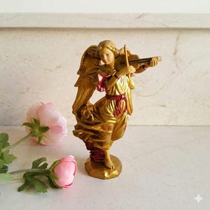 Vintage Fontanini Angel With Violin - Etsy