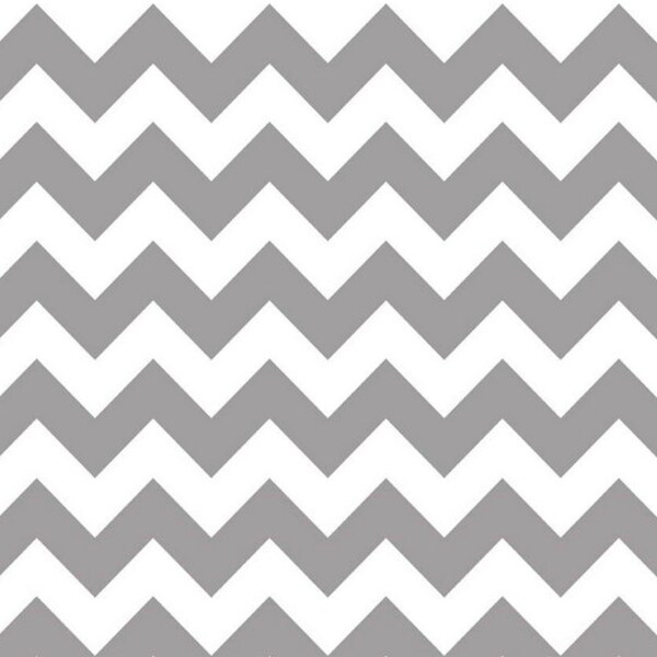 Riley Blake Chevron - Gray Chevron Fabric - Medium Chevron - 1 Yard
