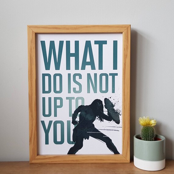 Citation Inspiree De Wonder Woman Print What I Do Is Not Up Etsy France