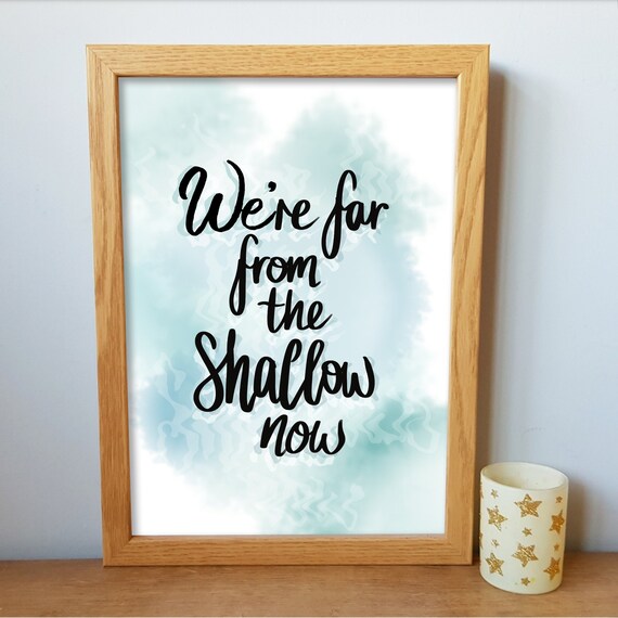 Digital A4 Printable A Star Is Born Inspired Shallow Etsy