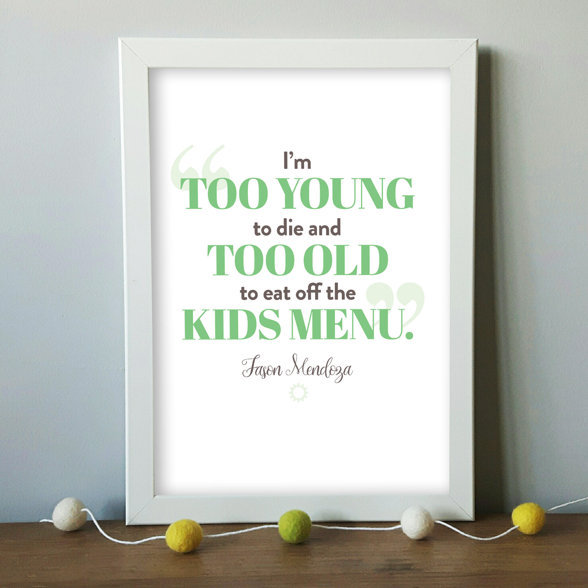 The Good Place Jason quote print A4 & A5 Jason Mendoza Etsy