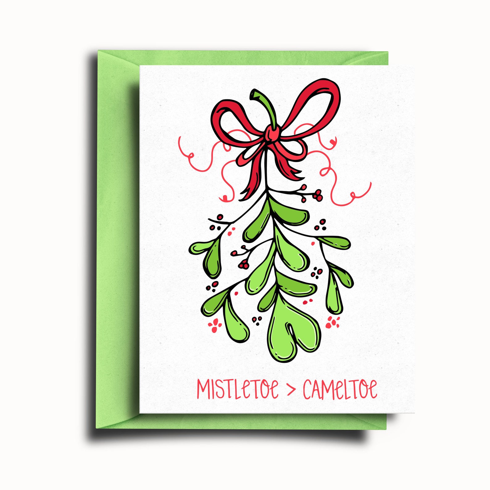 Mistletoes Christmas Card 