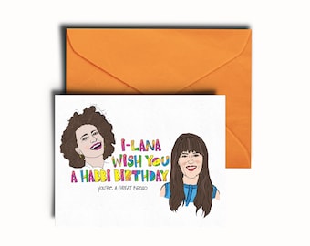 Broad City Inspired Birthday Greeting Card