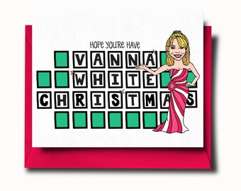 Vanna White Christmas Holiday Greeting Cards