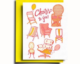 Chairs To You Greeting Card