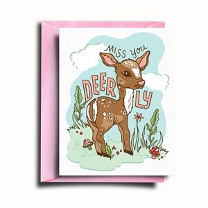 Cartolina d'auguri Deerly Miss You
