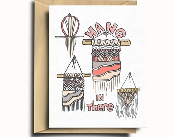 Hang In There Wall Hangings Card