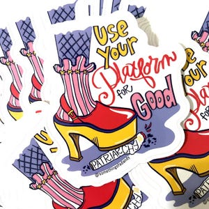 Platform for Good enkele gestanste sticker