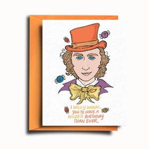 Biglietto di auguri di compleanno Willy Wonka