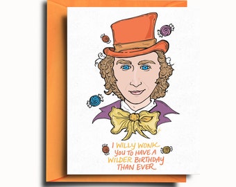 Willy Wonka Birthday Greeting Card