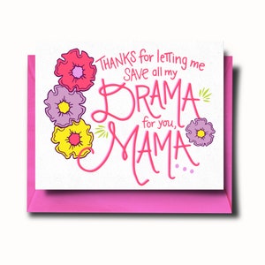 Carte de vœux Mama Drama