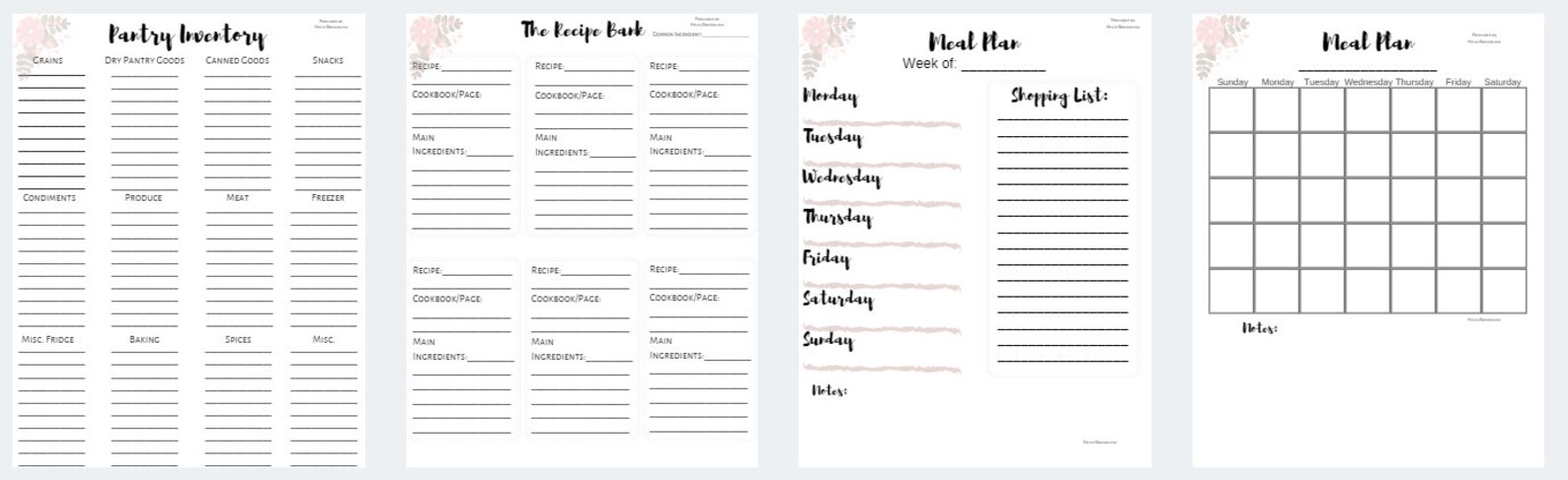 Meal Planning 101 Binder - Take Control of Your Grocery Budget and ...