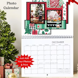 Moments to Remember Personalized Photo Calendar | Custom Wall Calendar Template | Editable Canva Template |  | Monthly Photo Calendar