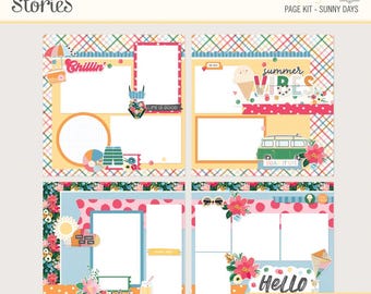 Simple Stories Sunny Days Page Kit - Summer Page Kit