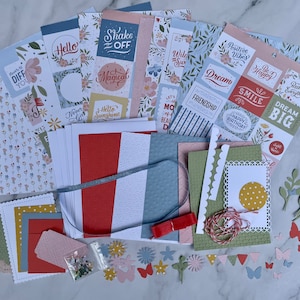 Kit di carte fai da te Enchanted Blooms - Crea 5 carte - Carte per lei, Kit di carte, Biglietti di ringraziamento, biglietti d'auguri