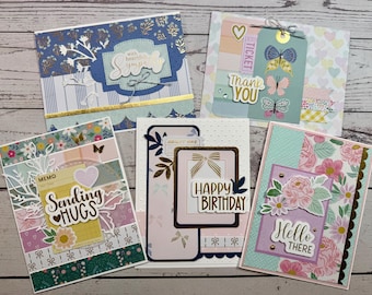 Charming Layers Cards or DIY Kit – 5 All-Occasion Cards DIY Set