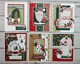 Boho Christmas DIY or Assembled Card Kit - Makes 6 cards  - Christmas card kit, DIY Card Kit, Christmas cards, Simple Stories Boho Christmas