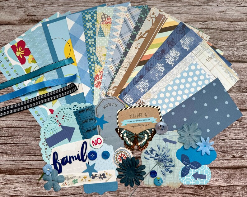 Junk Journal Kit Grab Bag 50+ Pieces Ephemera Pack Paper Die Cuts ...