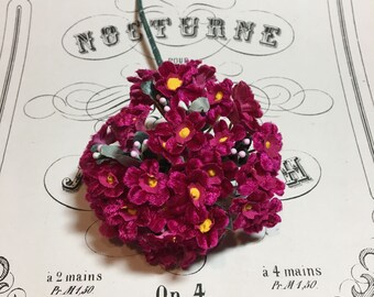 Vintage Velvet millinery flower nosegay