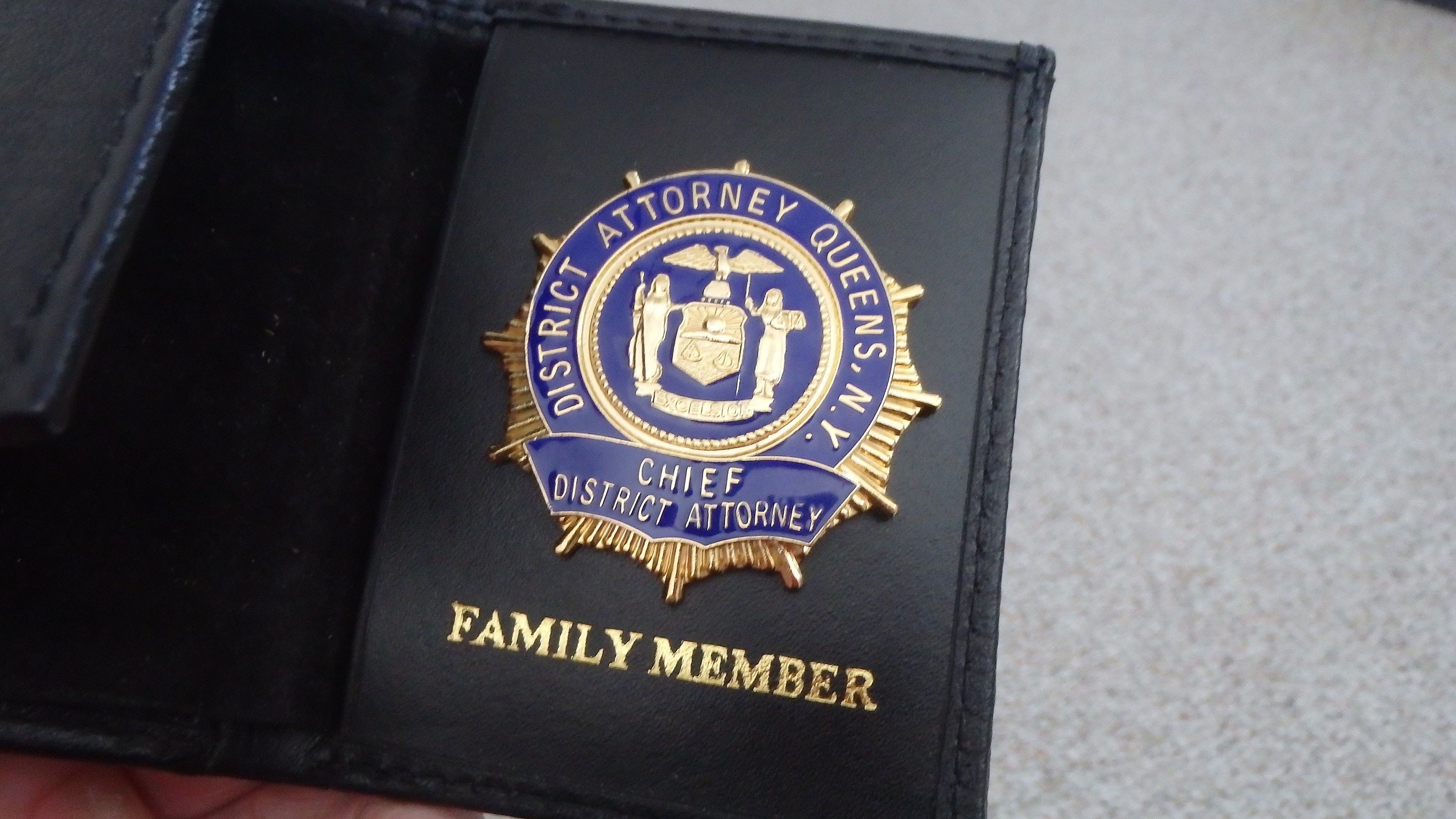 Queens new york chief district attorney officer family Etsy