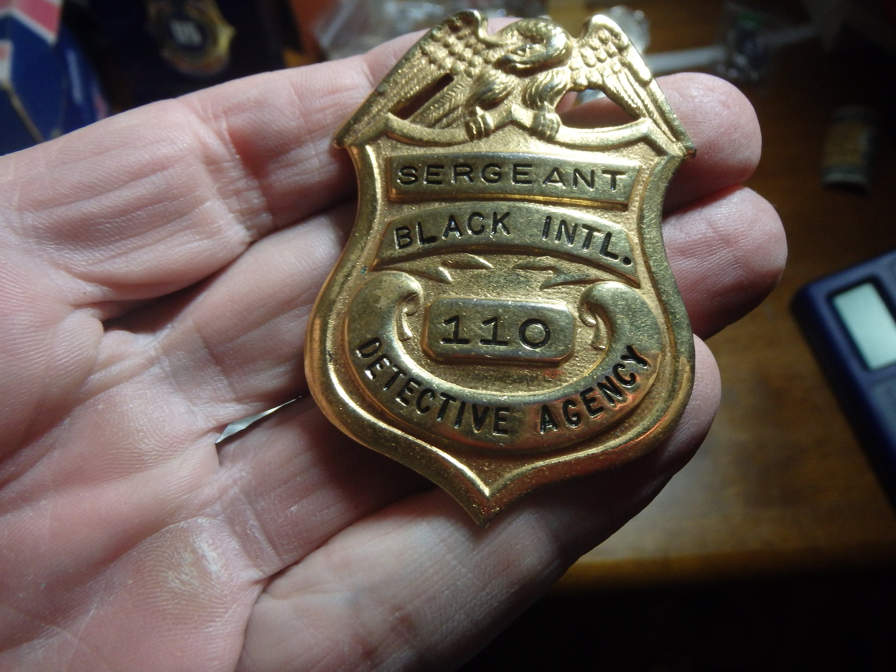 Black International Detective Badge Sergeant Rank Security - Etsy Canada