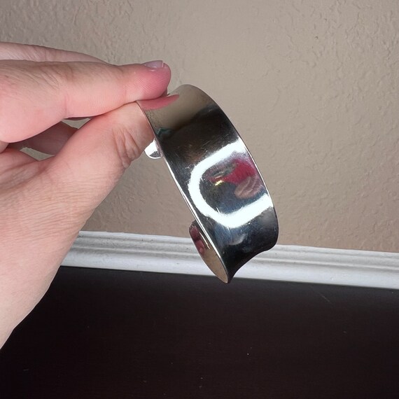 Vintage Solid Silver 925 Cuff Bracelet, Jewelry, … - image 2