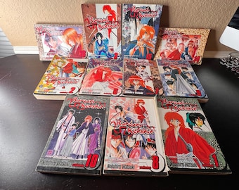 Vintage 2000&#39;s Rurouni Kenshin, Shonen Jump Grafikroman, Teen Reader, Fantasy, Comics, Unterhaltung für lange Autofahrten, Kinderbuch, Bibliothek