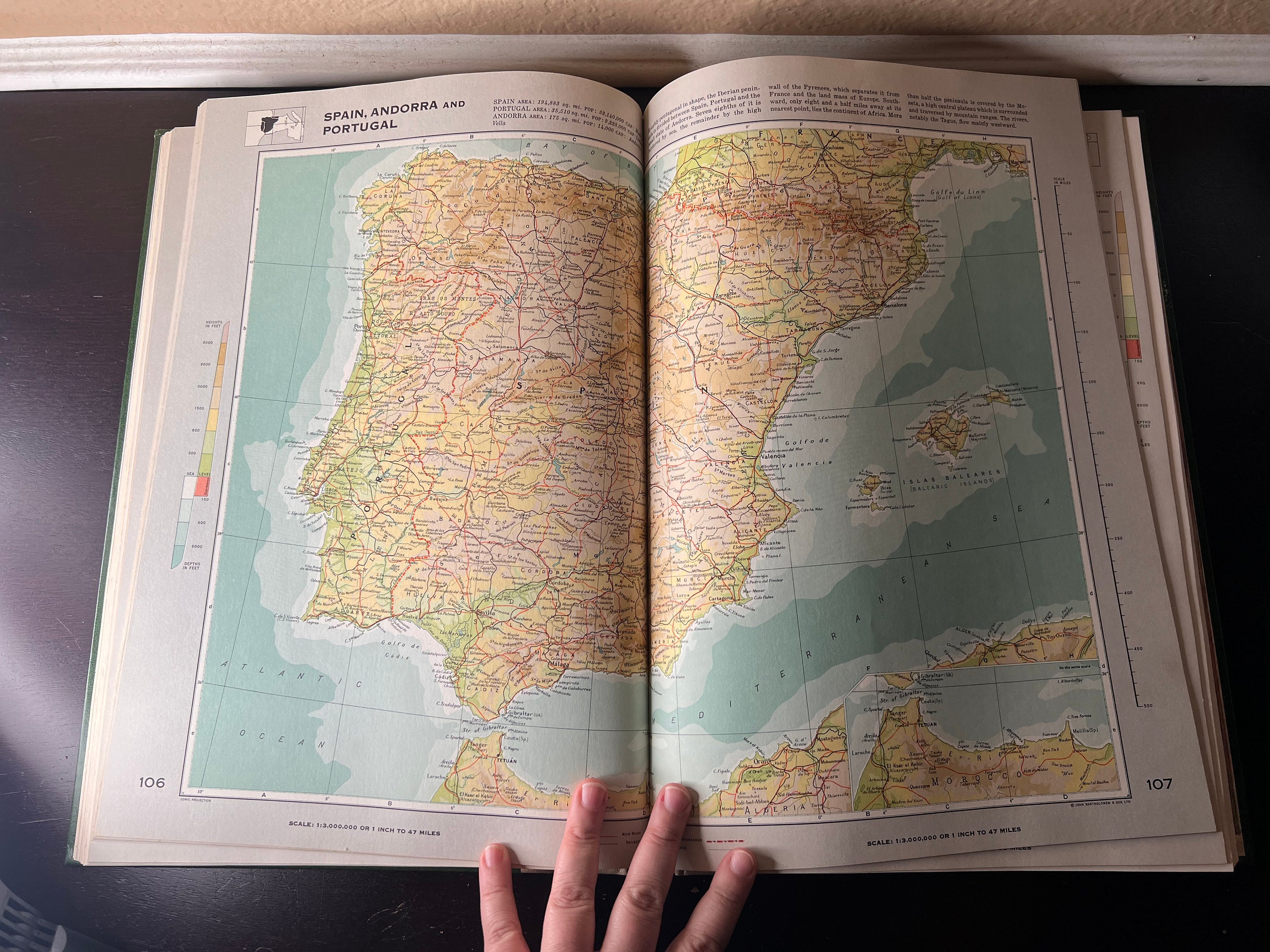 Vintage 1969 Readers Digest Great World Atlas, Educational Books ...