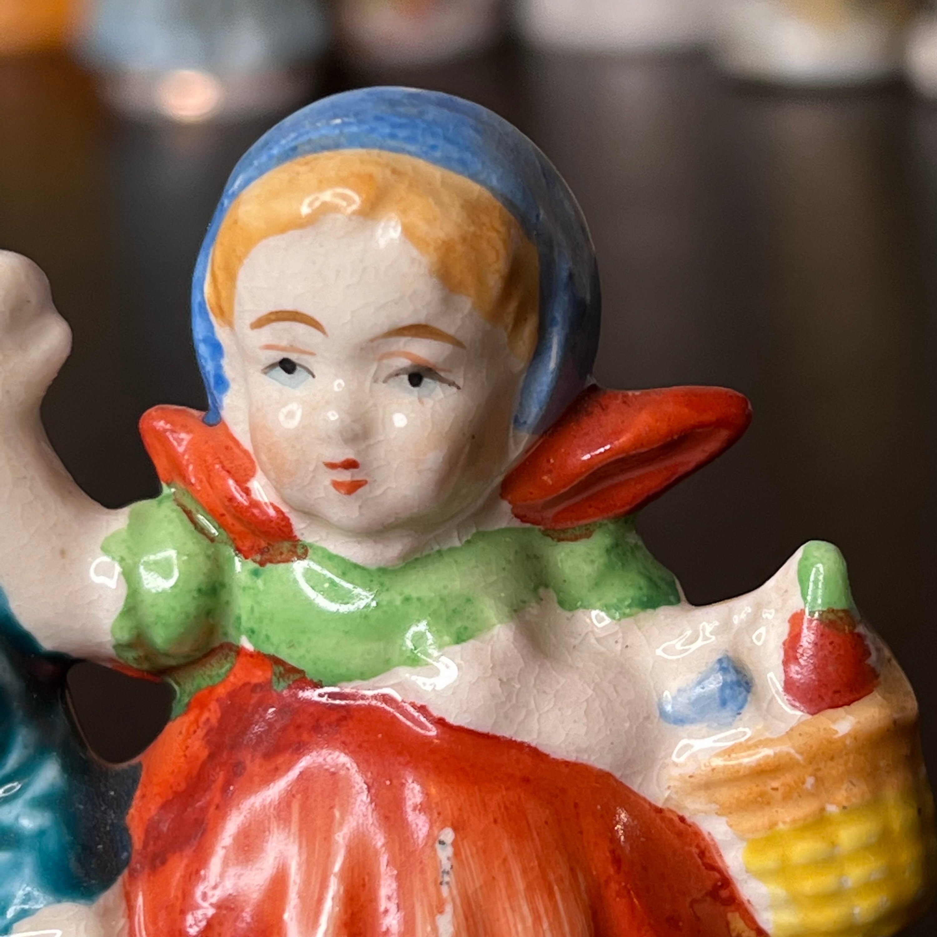 Vintage 1940's Made in Occupied Japan Boy & Girl Porcelain