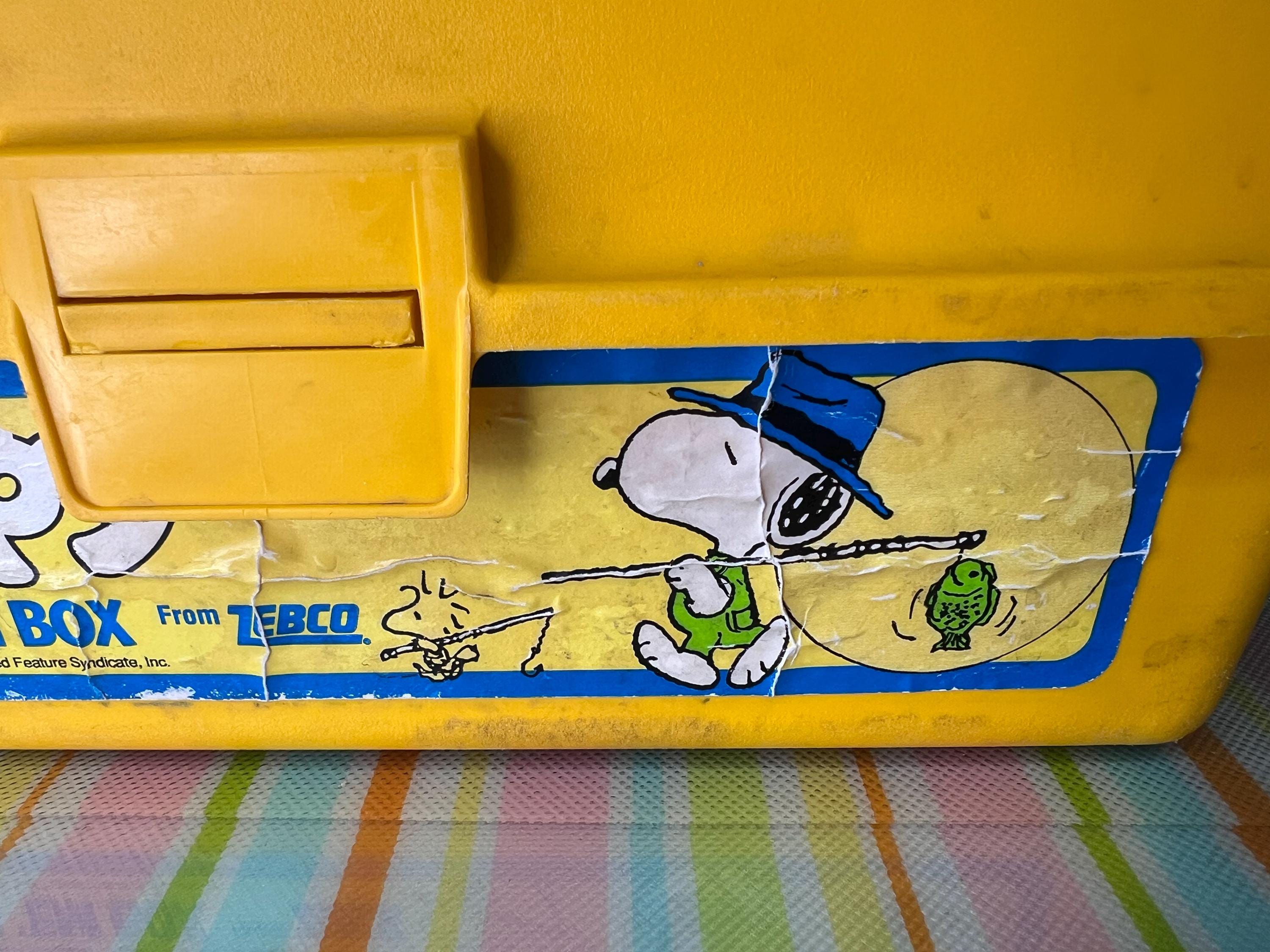 Vintage Snoopy Zebco Fishing Box Peanuts 1960s Decor - Etsy