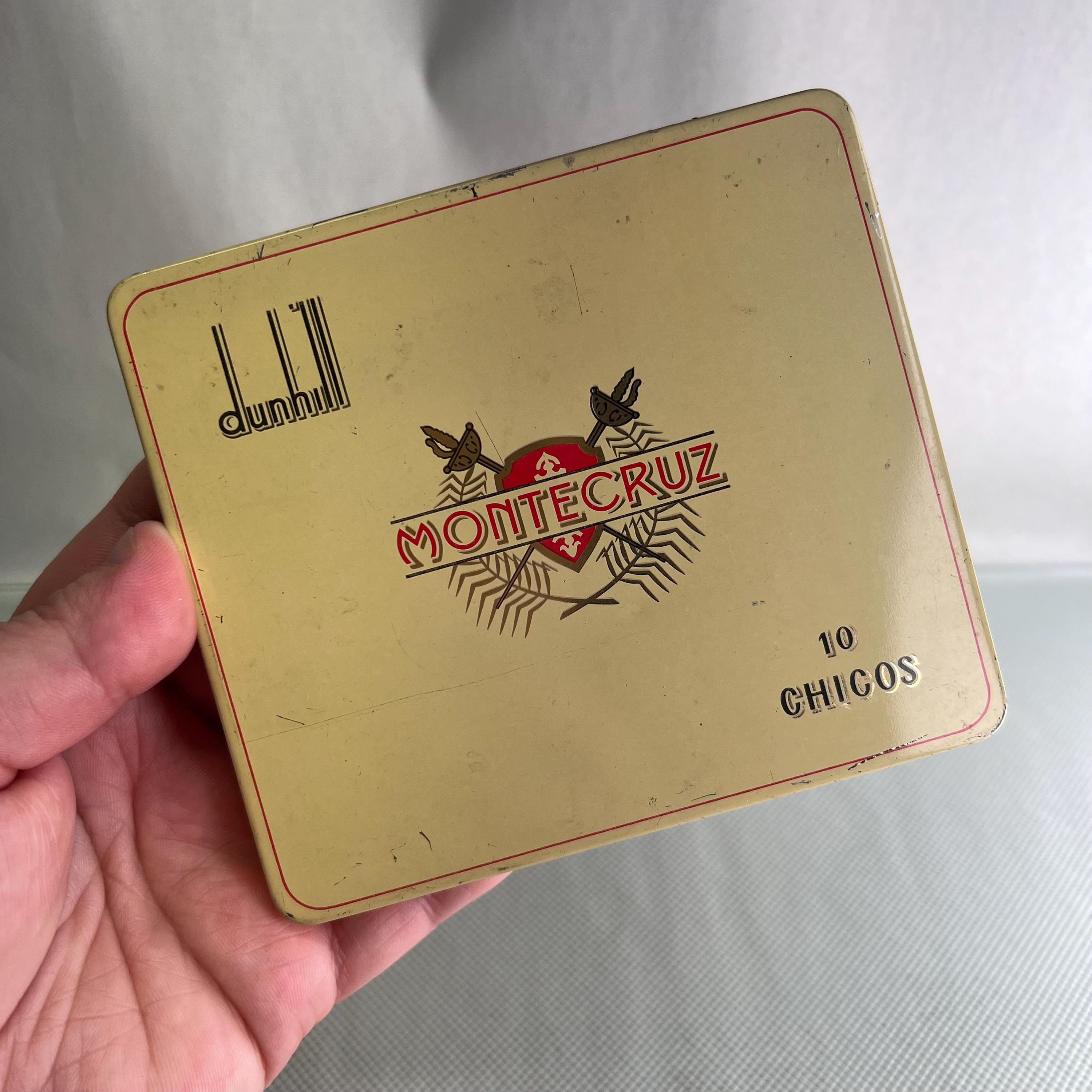 Vintage Mid-century Dunhill Montecruz Cigar Tin – Spanish Canary