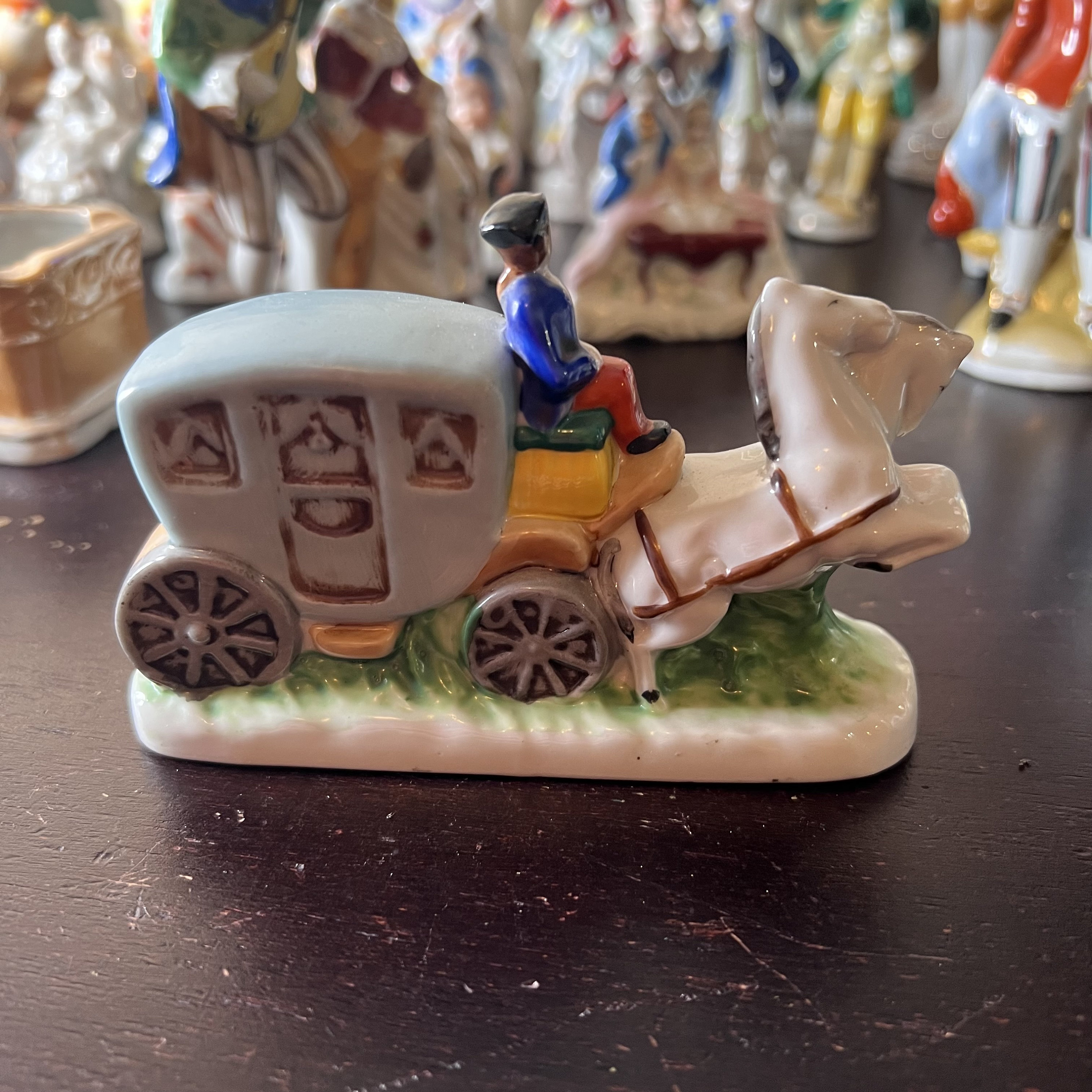 Vintage 1940's Made in Occupied Japan Stagecoach Figurine