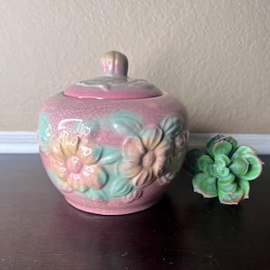 Vintage 1940 Hull Pottery Sun Glow Fettburk #53 | Samlarobjekt USA Keramik