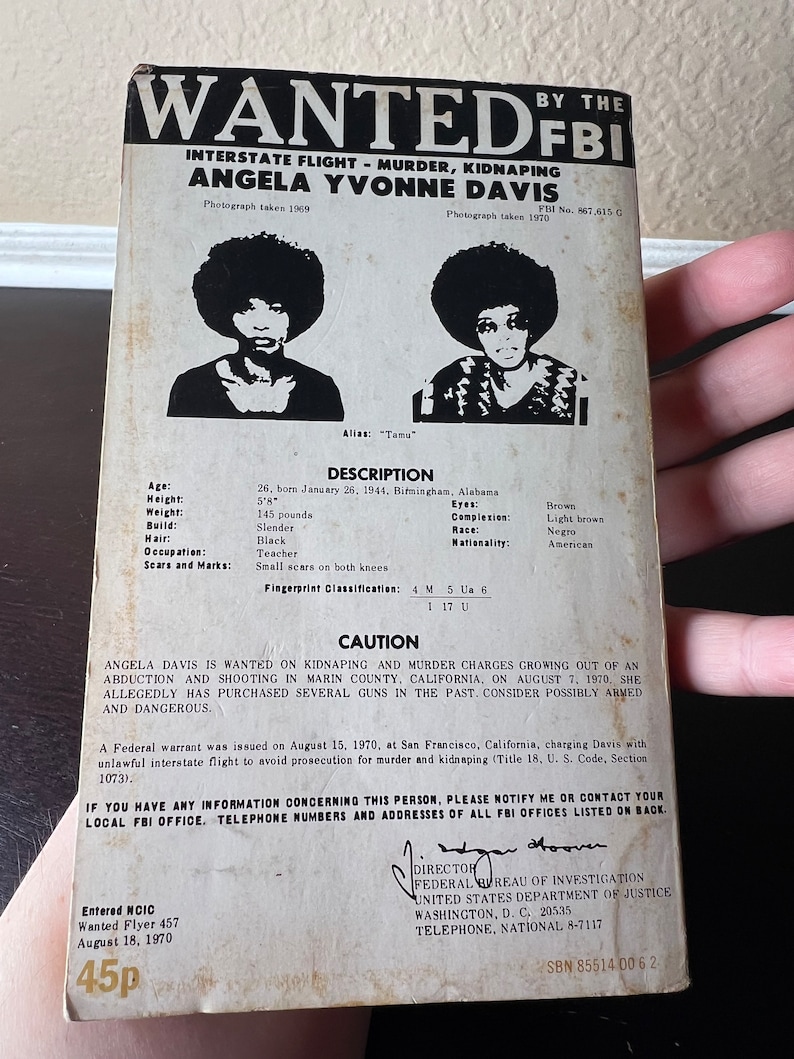 Vintage 1971 Angela Davis: If they come for in the morning, Liberation Movement, Collectible Books, Political and Social Justice,Black Power image 5