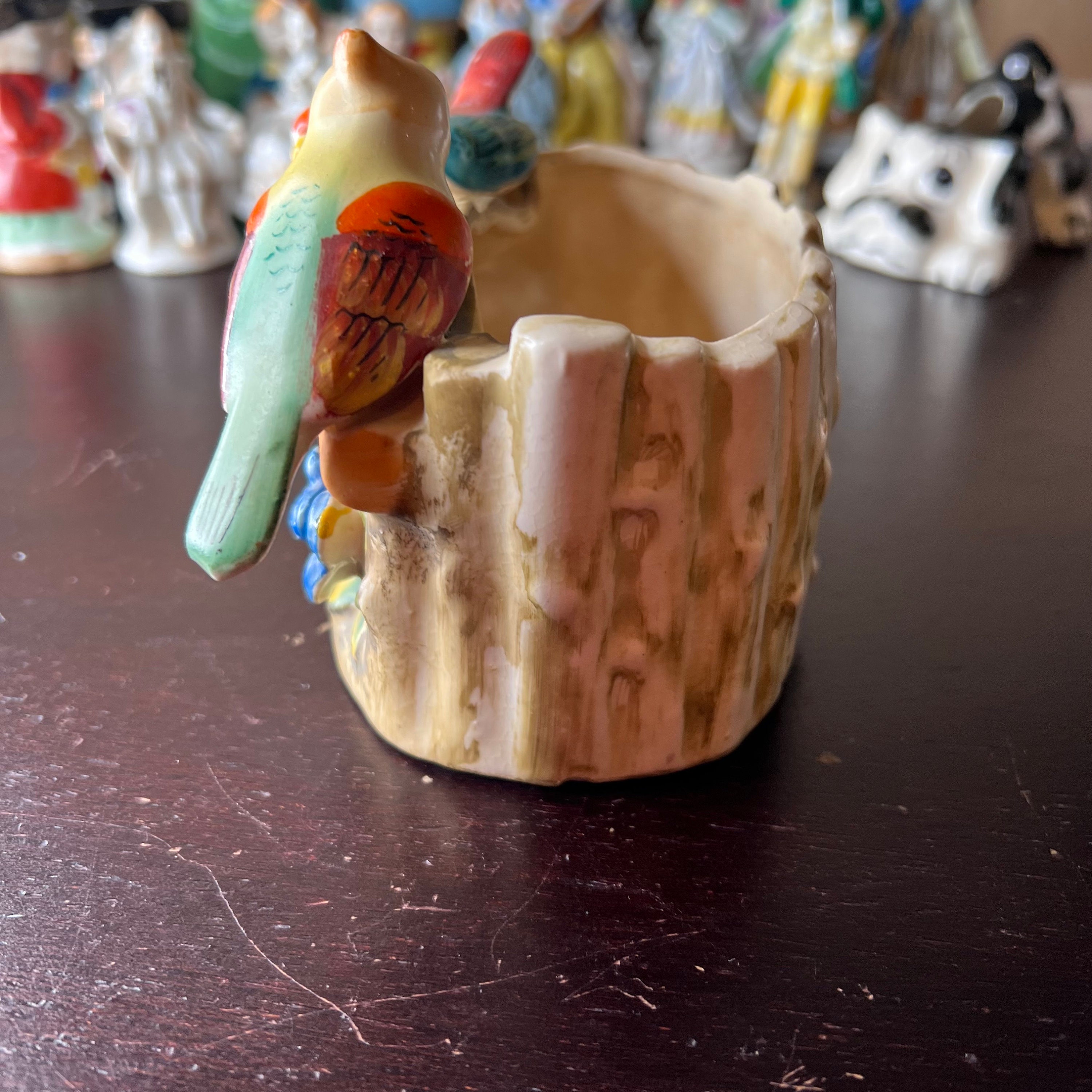 Vintage 1940's Made in Occupied Japan Bird & Flower Planter Vintage 1940's Made in Occupied Japan Bird & Flower Planter