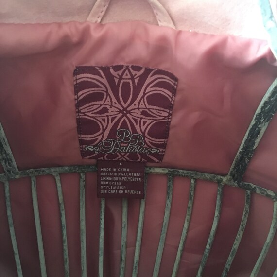 Vintage BB Dakota Pink/Blush Real Suede Jacket/Co… - image 2