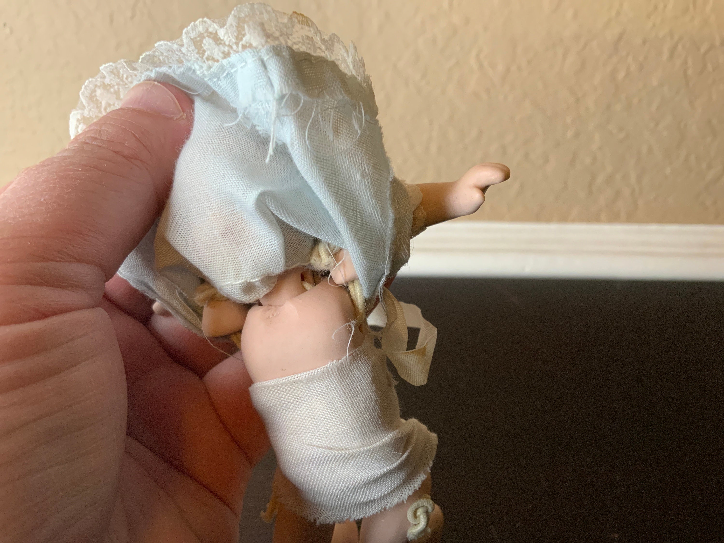 Vintage REPRO Bye-lo Style Bisque/ Ceramic Baby Doll in