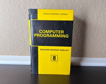Vintage 1969 'Programação de Computadores - Aprenda Você Mesmo', de Richard Murray-Shelley, História da Computação, Qualidade de Museu, Fluxogramas, Codificação