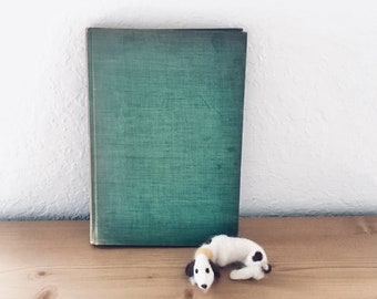 Vintage 1945 Cartoon Cavalcade Edited by Thomas Craven with Green Linen Cover