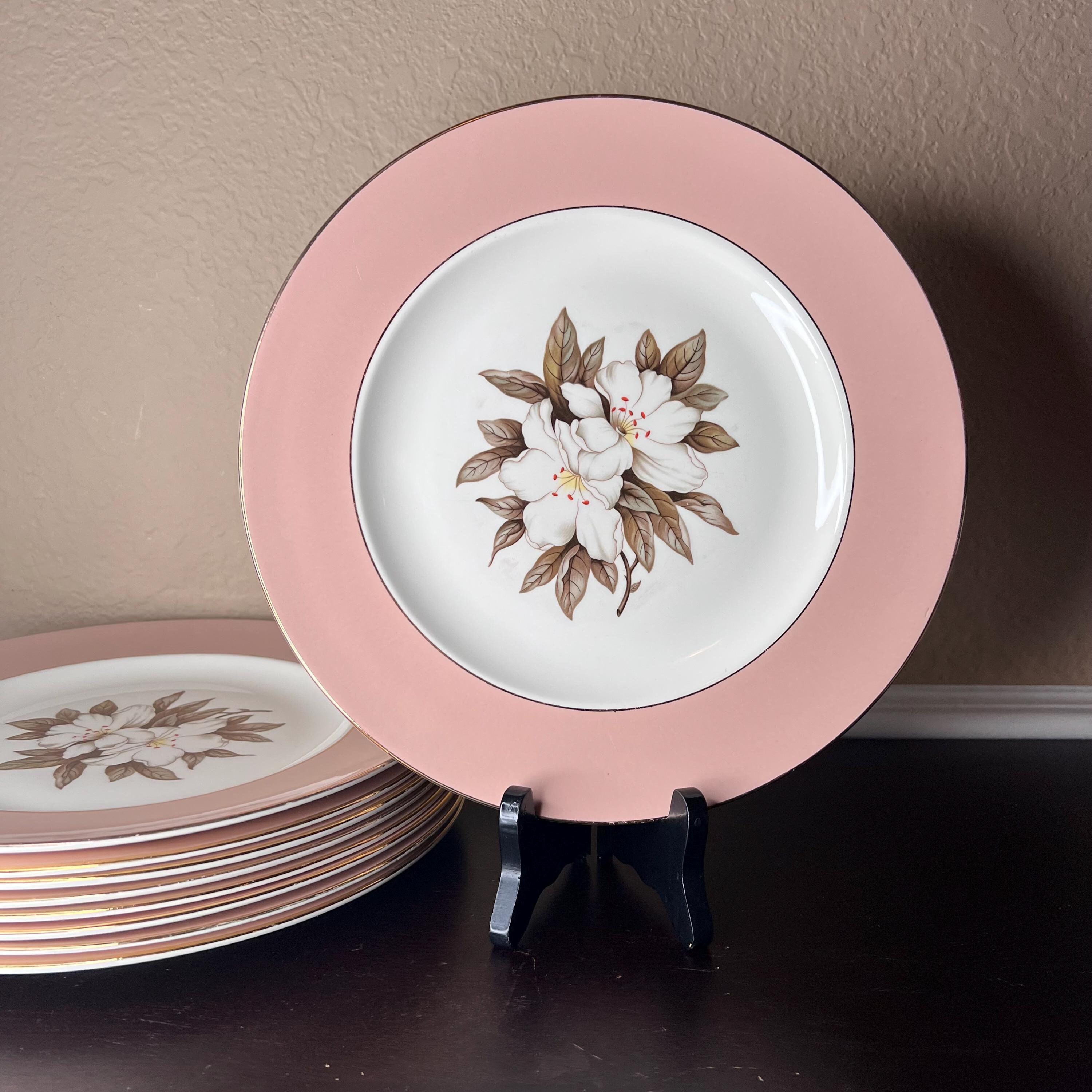 Vintage Midcentury Sevron Fair Lady Dinner Plate, American Pottery