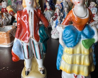 Vintage 1940's Made in Occupied Japan Colonial Couple, Japanese