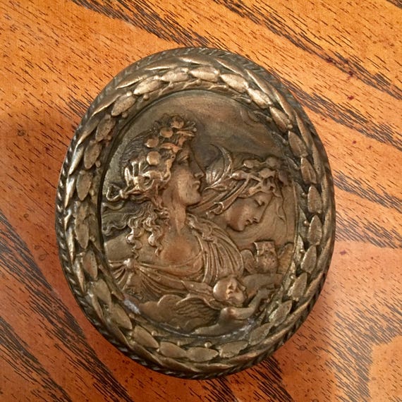 Vintage Bouwerie Lane Craft Guild Brass Belt Buck… - image 1