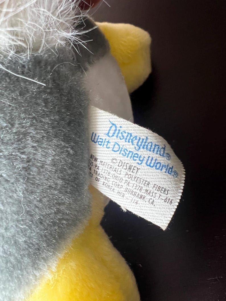 Vintage Thumper Plush Disney Bambi Rabbit 1980s Disneyland Walt Disney ...