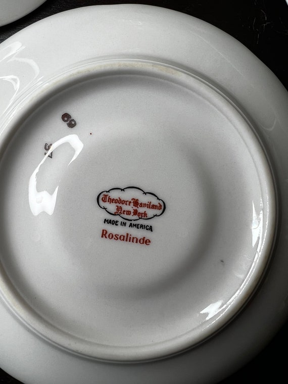 Vintage Theodore Haviland New York Rosalinde China, 10” Vegetable