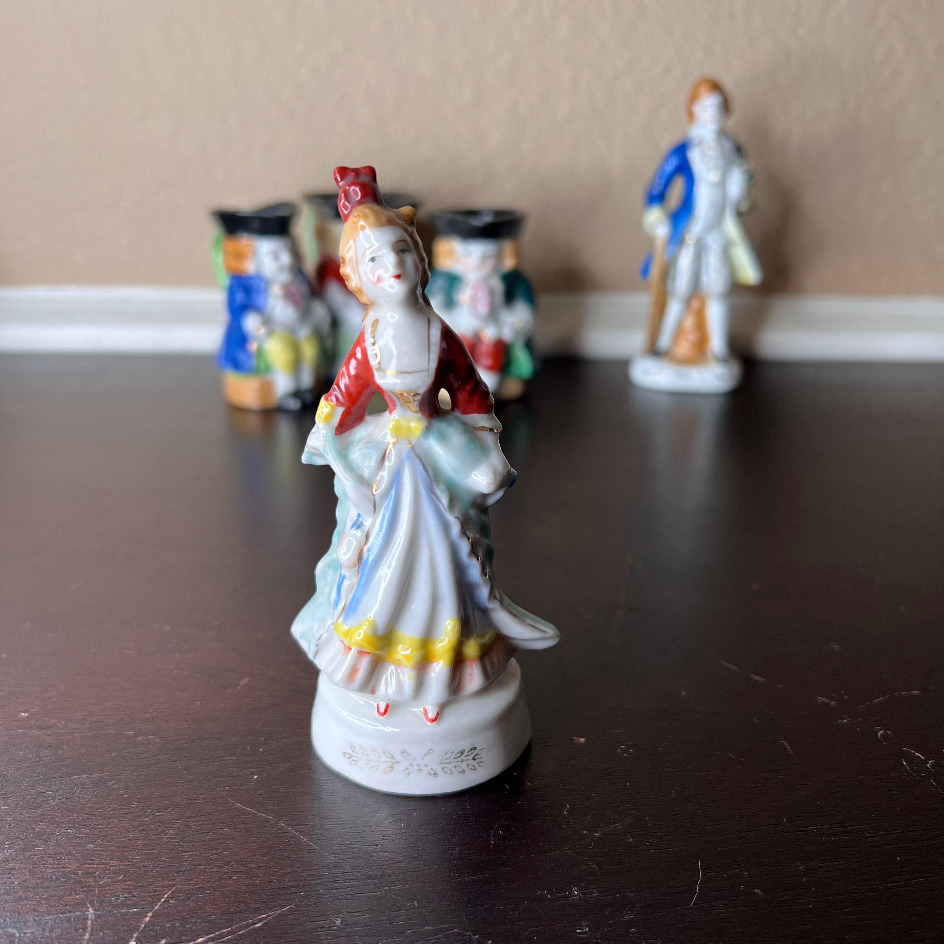 Vintage 1940's Made in Occupied Japan Colonial Lady W Parasol