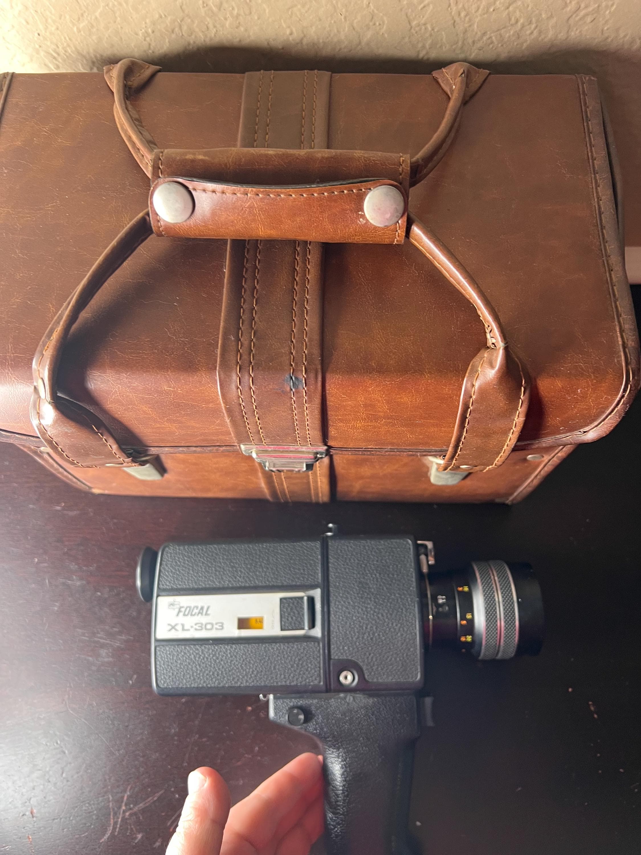 Vintage Focal XL-303 Super 8 Movie Camera With Case | Mid-century